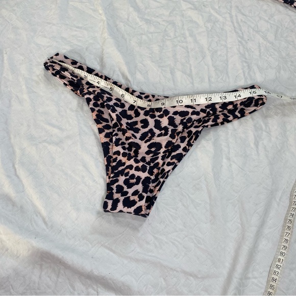 Wrap Around Shein Cheeky High Waist Bikini Women’s Large Cheetah Leopard Print - Picture 6 of 8